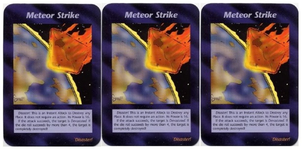 Meteor Strike Illuminati Card Game